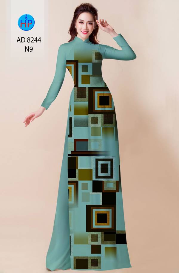 Vải Áo Dài Lập Thể Vừa Ra  AD 8244