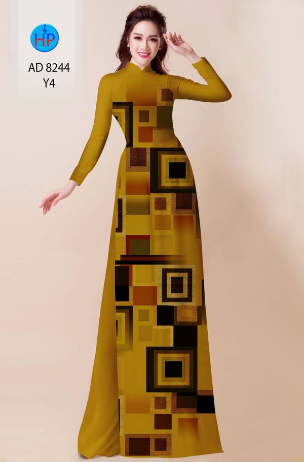 Vải Áo Dài Lập Thể Vừa Ra  AD 8244