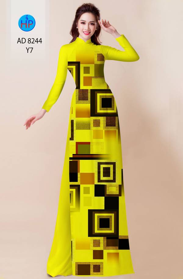 Vải Áo Dài Lập Thể Vừa Ra  AD 8244