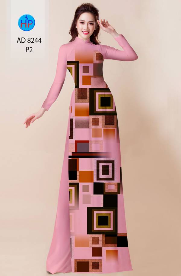 Vải Áo Dài Lập Thể Vừa Ra  AD 8244