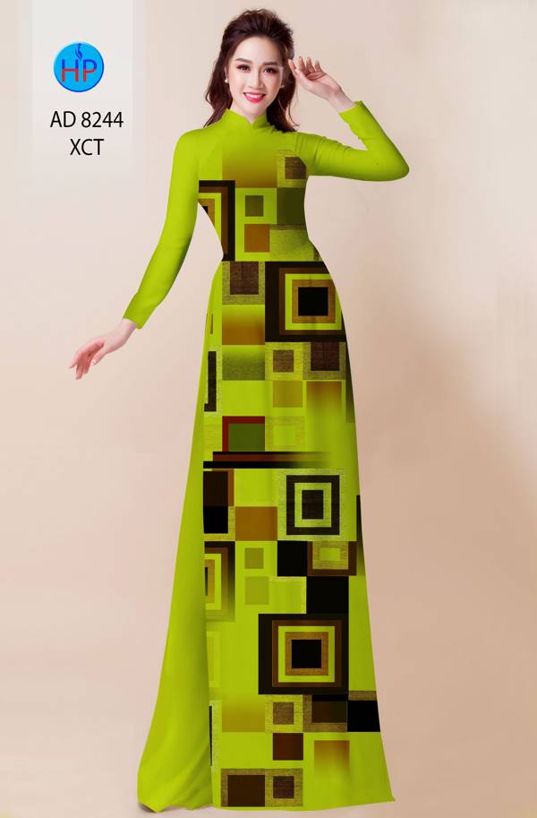 Vải Áo Dài Lập Thể Vừa Ra  AD 8244