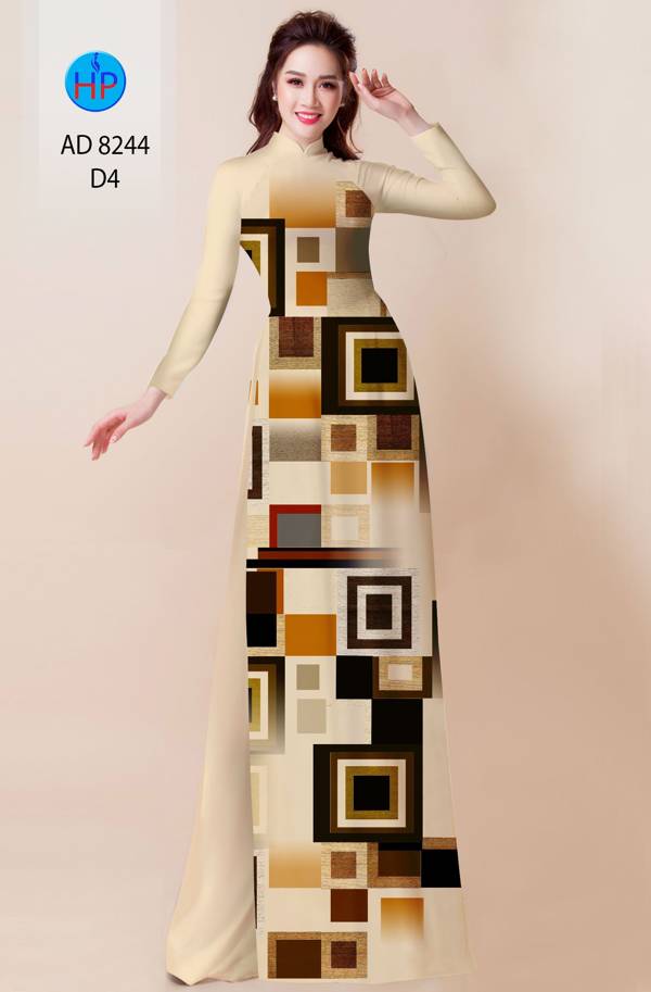 Vải Áo Dài Lập Thể Vừa Ra  AD 8244