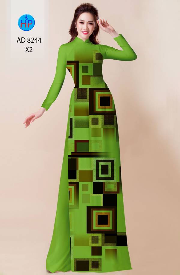 Vải Áo Dài Lập Thể Vừa Ra  AD 8244