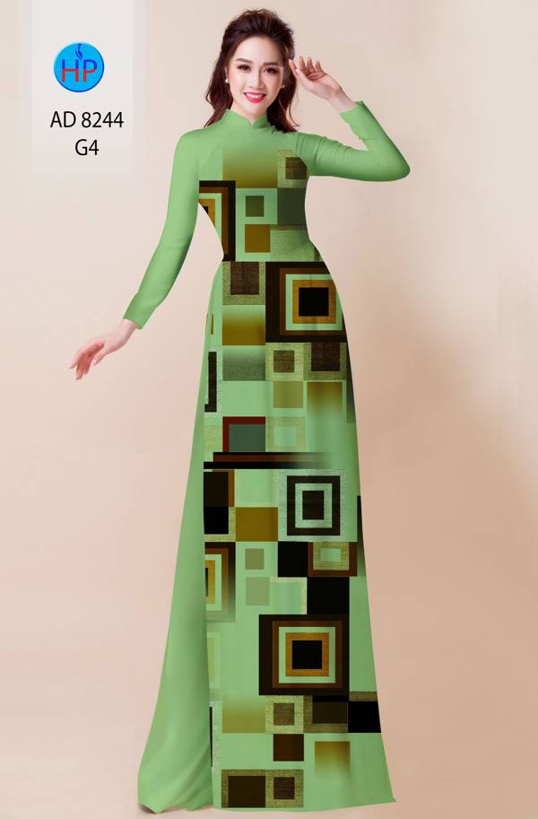 Vải Áo Dài Lập Thể Vừa Ra  AD 8244