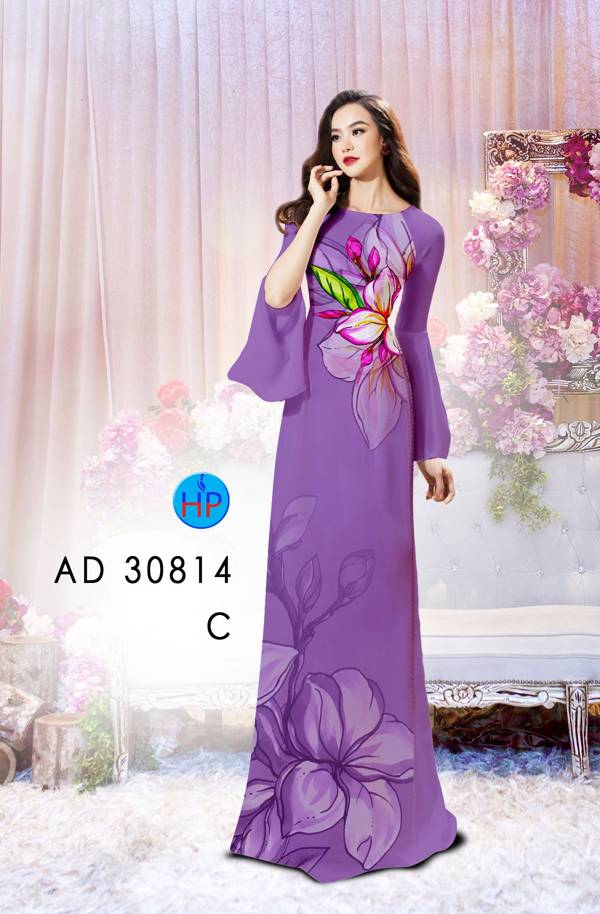 Vải Áo Dài Hoa In 3D Thiết Kế 2021 AD 30814 37 Vải Áo Dài Hoa In 3D Thiết Kế 2021 AD 30814