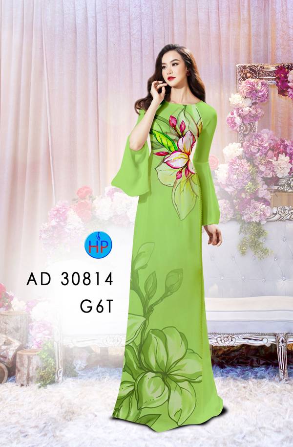 Vải Áo Dài Hoa In 3D Thiết Kế 2021 AD 30814 36 Vải Áo Dài Hoa In 3D Thiết Kế 2021 AD 30814