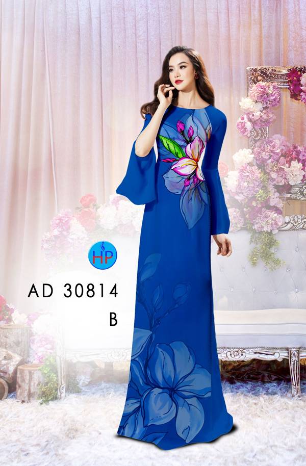 Vải Áo Dài Hoa In 3D Thiết Kế 2021 AD 30814 39 Vải Áo Dài Hoa In 3D Thiết Kế 2021 AD 30814