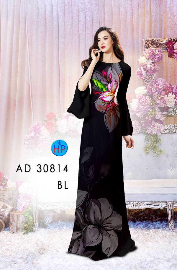 Vải Áo Dài Hoa In 3D Thiết Kế 2021 AD 30814 38 Vải Áo Dài Hoa In 3D Thiết Kế 2021 AD 30814