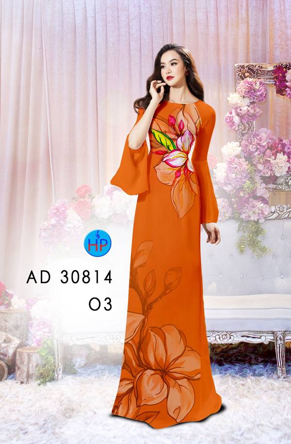 Vải Áo Dài Hoa In 3D Thiết Kế 2021 AD 30814 43 Vải Áo Dài Hoa In 3D Thiết Kế 2021 AD 30814
