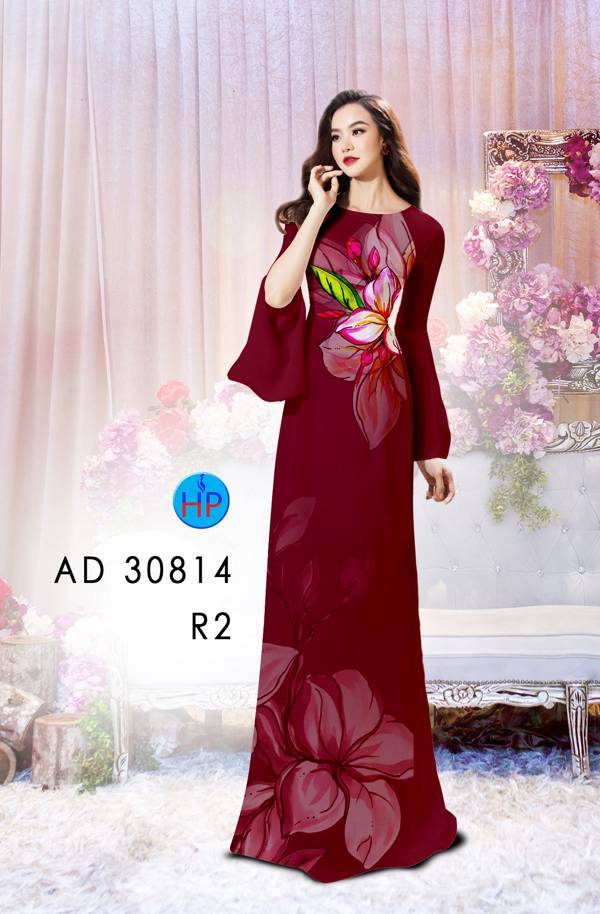 Vải Áo Dài Hoa In 3D Thiết Kế 2021 AD 30814 45 Vải Áo Dài Hoa In 3D Thiết Kế 2021 AD 30814