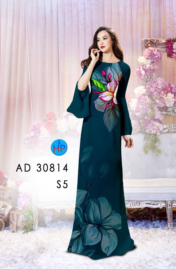 Vải Áo Dài Hoa In 3D Thiết Kế 2021 AD 30814 46 Vải Áo Dài Hoa In 3D Thiết Kế 2021 AD 30814