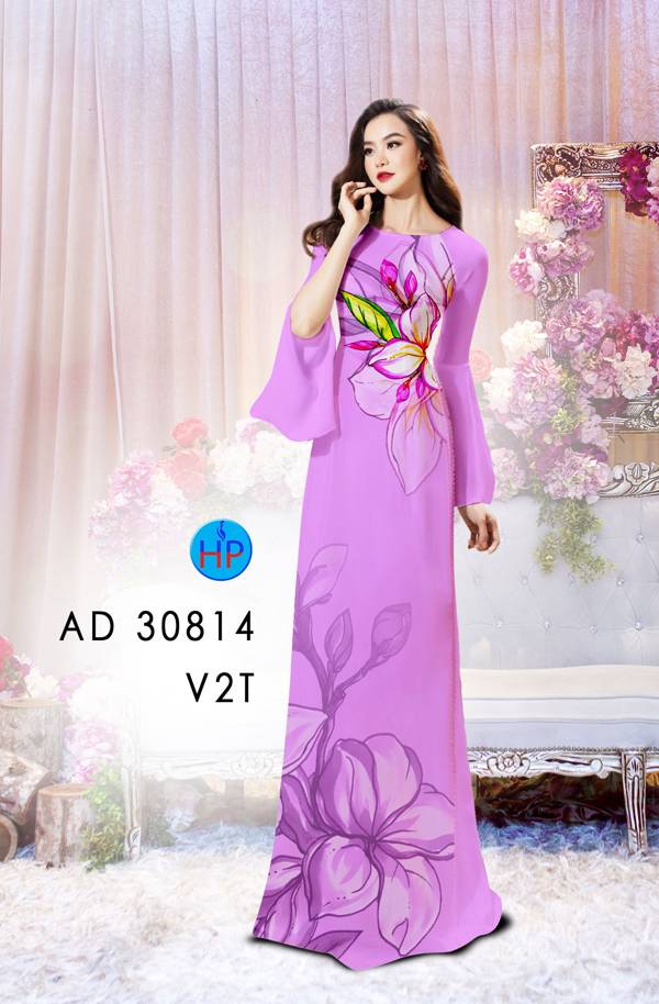 Vải Áo Dài Hoa In 3D Thiết Kế 2021 AD 30814 47 Vải Áo Dài Hoa In 3D Thiết Kế 2021 AD 30814