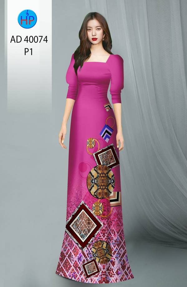 Vải Áo Dài Hoa Văn Độc Đáo AD 40074