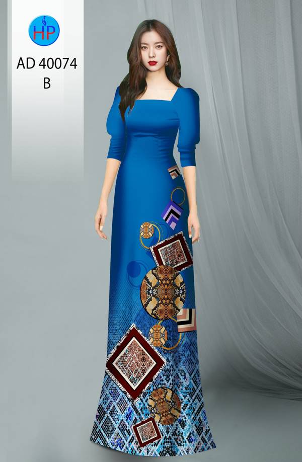 Vải Áo Dài Hoa Văn Độc Đáo AD 40074