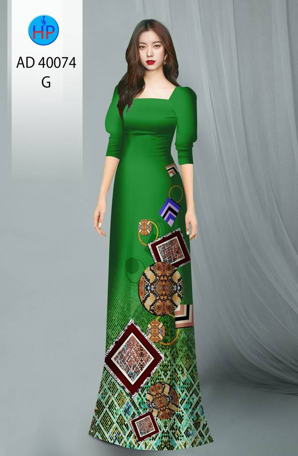 Vải Áo Dài Hoa Văn Độc Đáo AD 40074