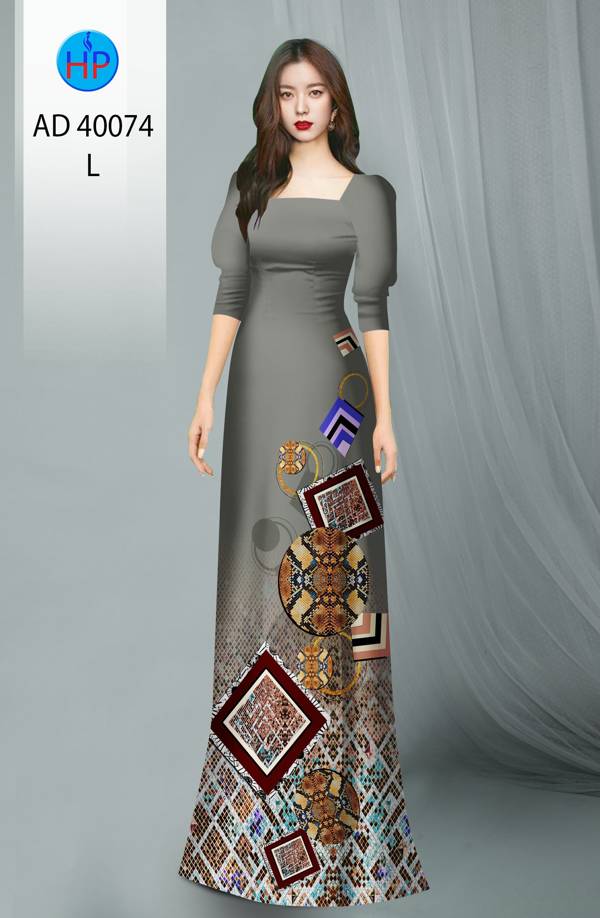 Vải Áo Dài Hoa Văn Độc Đáo AD 40074