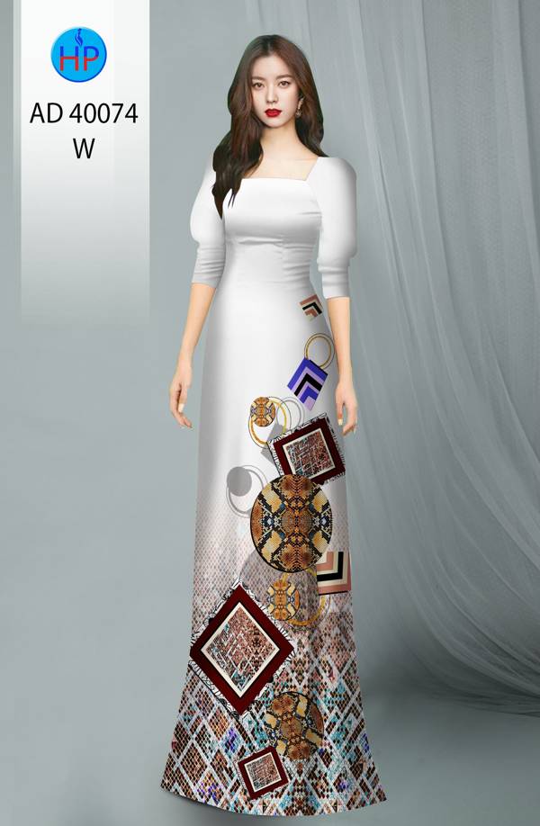 Vải Áo Dài Hoa Văn Độc Đáo AD 40074