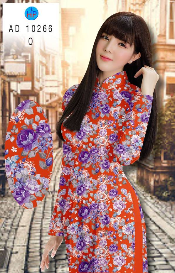Vải Áo Dài Hoa Đều Vừa Ra  AD 10266