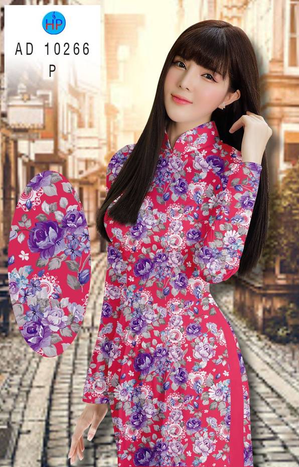 Vải Áo Dài Hoa Đều Vừa Ra  AD 10266