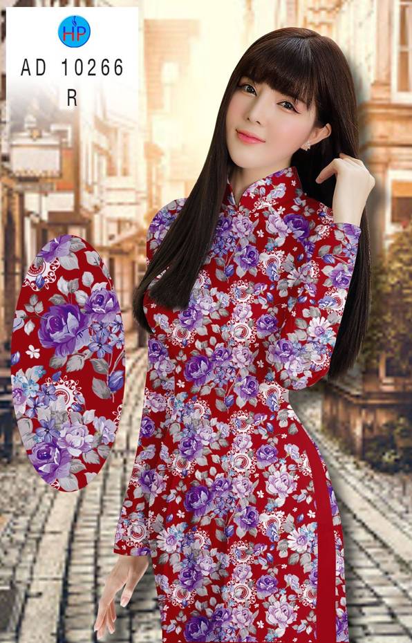 Vải Áo Dài Hoa Đều Vừa Ra  AD 10266