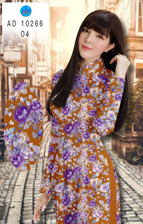 Vải Áo Dài Hoa Đều Vừa Ra  AD 10266