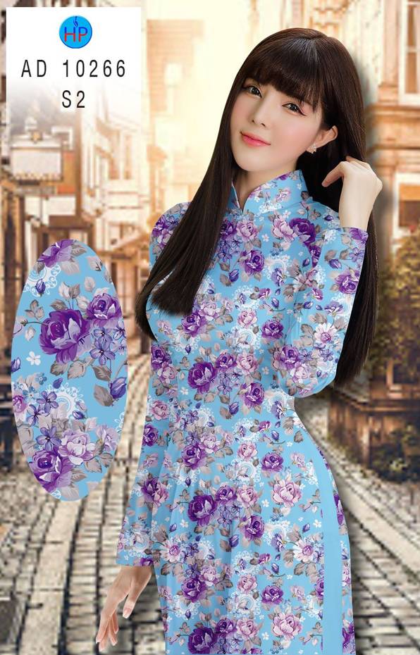 Vải Áo Dài Hoa Đều Vừa Ra  AD 10266