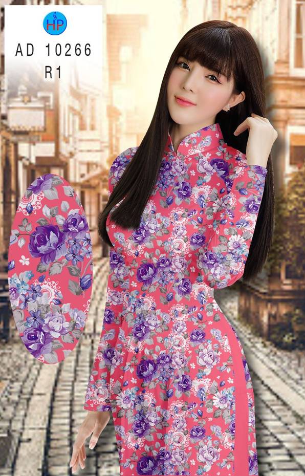Vải Áo Dài Hoa Đều Vừa Ra  AD 10266