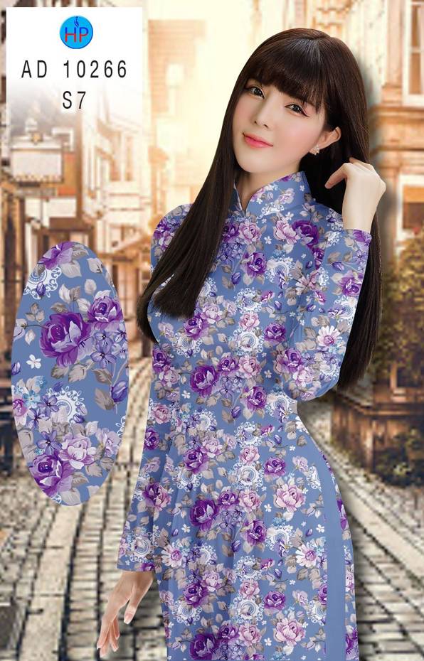 Vải Áo Dài Hoa Đều Vừa Ra  AD 10266