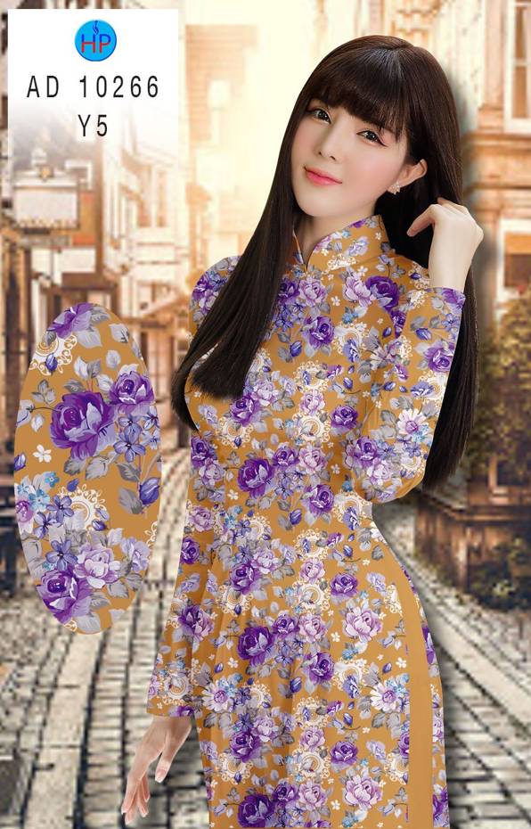 Vải Áo Dài Hoa Đều Vừa Ra  AD 10266