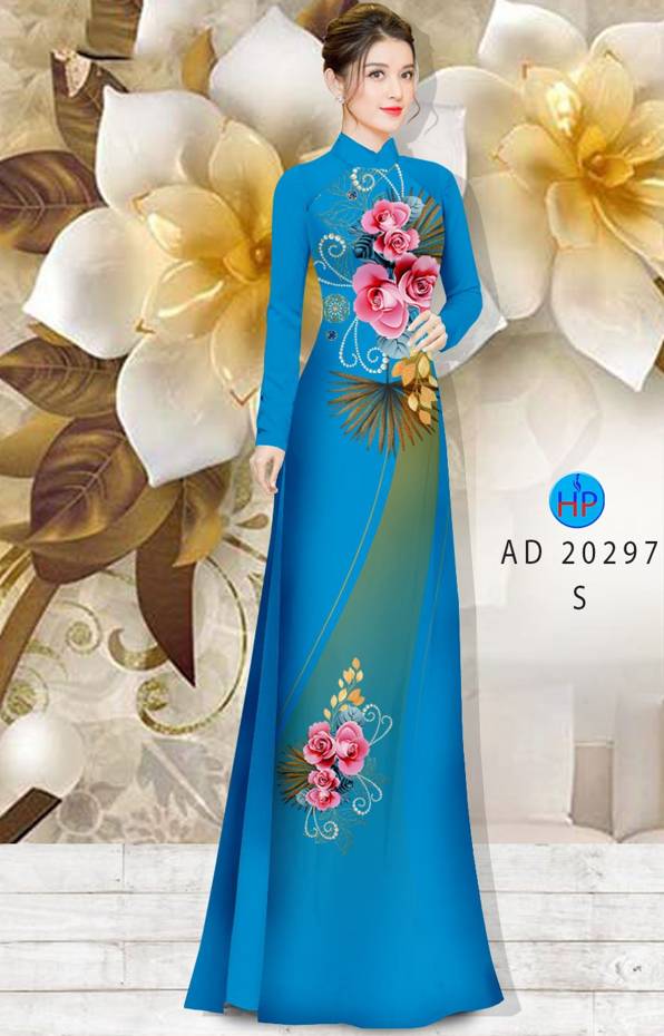 Vải Áo Dài Hoa Hồng Kiểu Mới AD 20297 39 Vải Áo Dài Hoa Hồng Kiểu Mới AD 20297