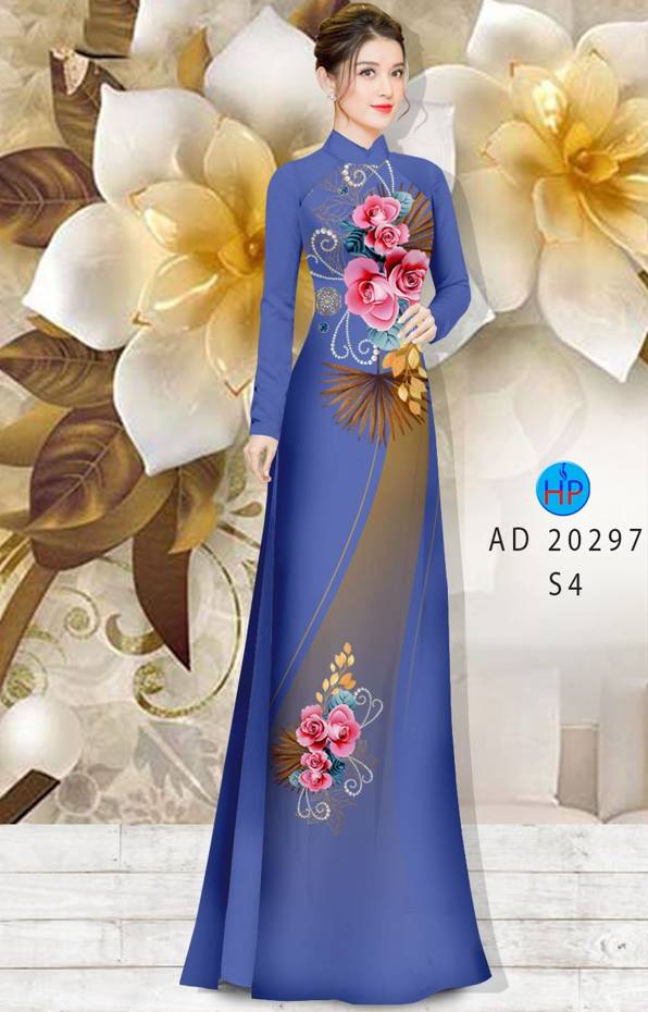 Vải Áo Dài Hoa Hồng Kiểu Mới AD 20297 44 Vải Áo Dài Hoa Hồng Kiểu Mới AD 20297
