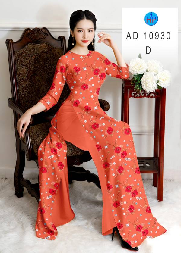 Vải Áo Dài Hoa Đều Độc Đáo AD 10930 46 Vải Áo Dài Hoa Đều Độc Đáo AD 10930