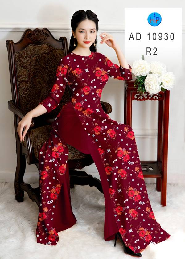 Vải Áo Dài Hoa Đều Độc Đáo AD 10930 47 Vải Áo Dài Hoa Đều Độc Đáo AD 10930