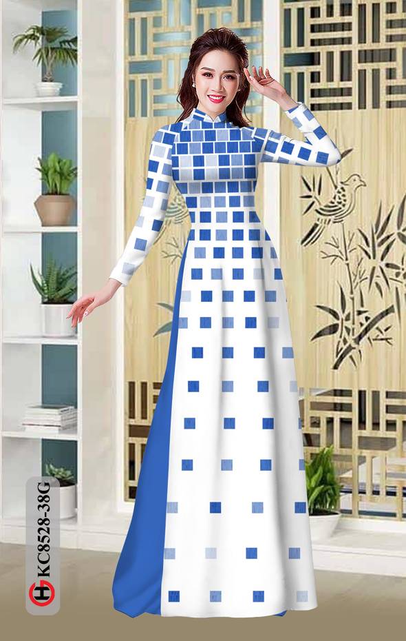 Vải Áo Dài Hoa Văn Kiểu Mới AD KC8528 42 Vải Áo Dài Hoa Văn Kiểu Mới AD KC8528