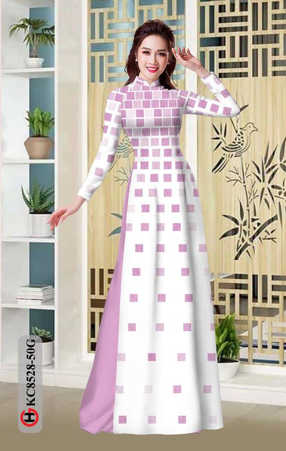 Vải Áo Dài Hoa Văn Kiểu Mới AD KC8528 46 Vải Áo Dài Hoa Văn Kiểu Mới AD KC8528