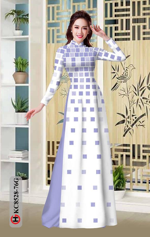 Vải Áo Dài Hoa Văn Kiểu Mới AD KC8528 49 Vải Áo Dài Hoa Văn Kiểu Mới AD KC8528