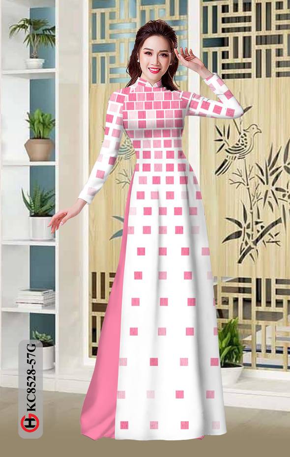 Vải Áo Dài Hoa Văn Kiểu Mới AD KC8528 47 Vải Áo Dài Hoa Văn Kiểu Mới AD KC8528