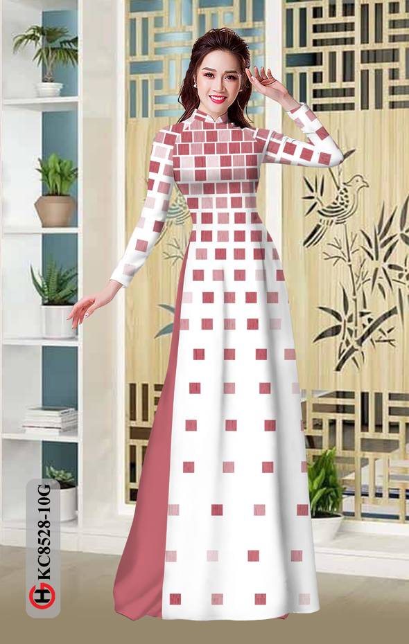 Vải Áo Dài Hoa Văn Kiểu Mới AD KC8528 51 Vải Áo Dài Hoa Văn Kiểu Mới AD KC8528