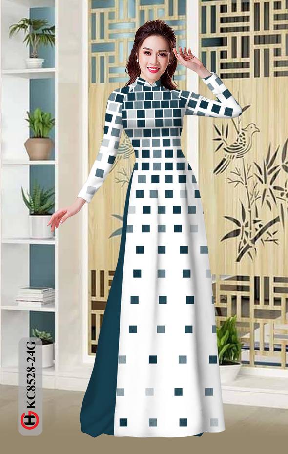 Vải Áo Dài Hoa Văn Kiểu Mới AD KC8528 57 Vải Áo Dài Hoa Văn Kiểu Mới AD KC8528