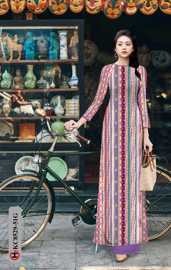Vải Áo Dài Hoa Văn Độc Đáo AD KC8529 36 Vải Áo Dài Hoa Văn Độc Đáo AD KC8529