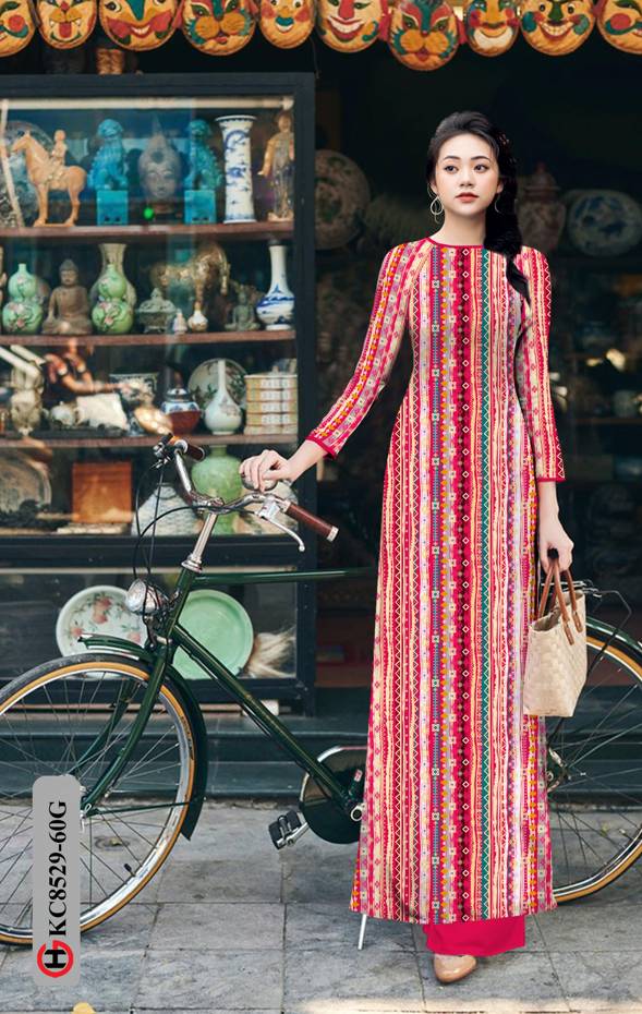 Vải Áo Dài Hoa Văn Độc Đáo AD KC8529 38 Vải Áo Dài Hoa Văn Độc Đáo AD KC8529