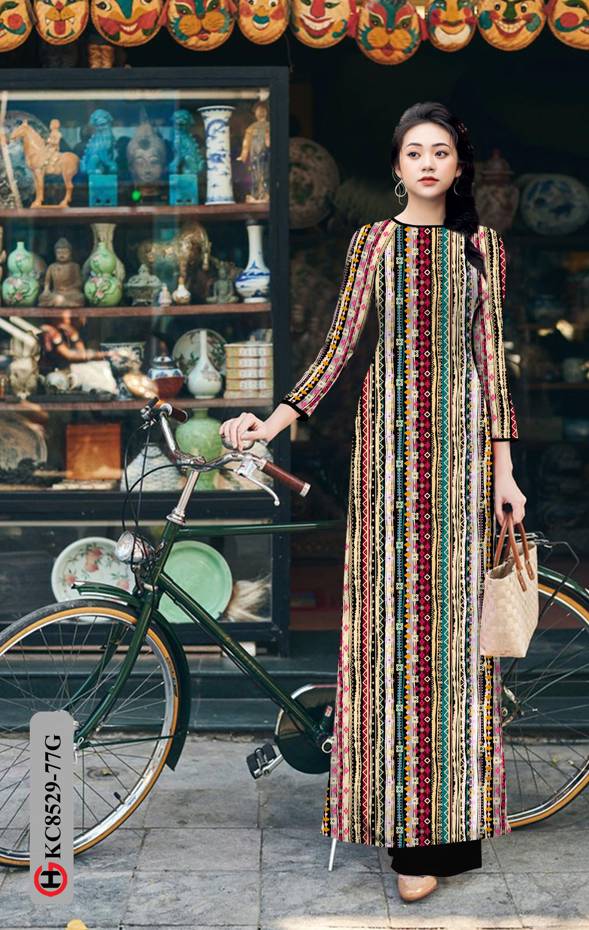 Vải Áo Dài Hoa Văn Độc Đáo AD KC8529 41 Vải Áo Dài Hoa Văn Độc Đáo AD KC8529