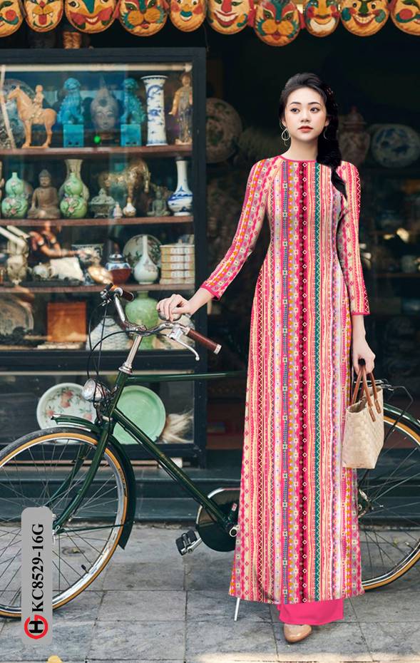 Vải Áo Dài Hoa Văn Độc Đáo AD KC8529 45 Vải Áo Dài Hoa Văn Độc Đáo AD KC8529