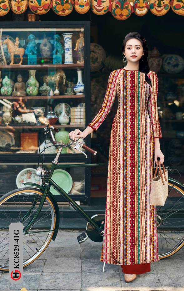 Vải Áo Dài Hoa Văn Độc Đáo AD KC8529 49 Vải Áo Dài Hoa Văn Độc Đáo AD KC8529