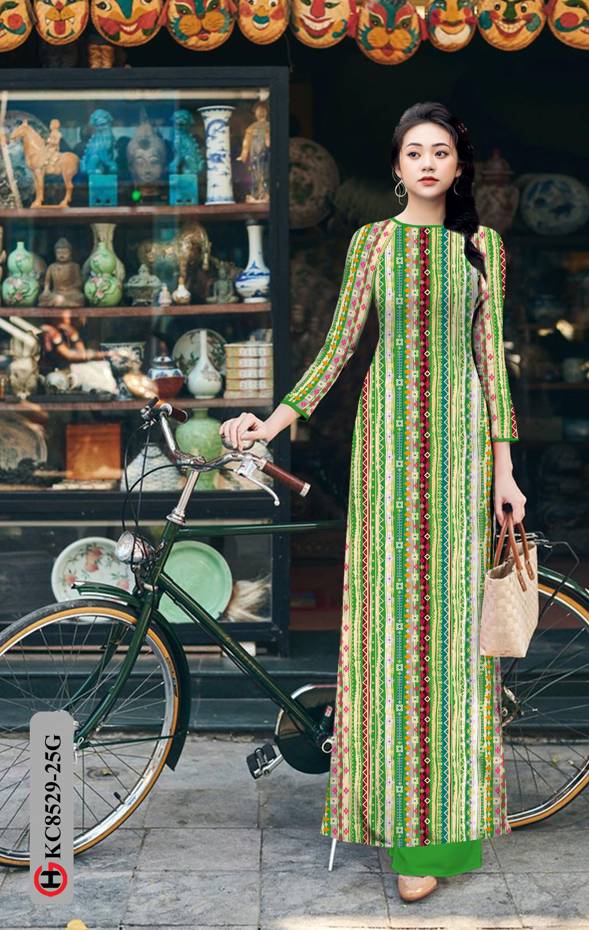 Vải Áo Dài Hoa Văn Độc Đáo AD KC8529 47 Vải Áo Dài Hoa Văn Độc Đáo AD KC8529