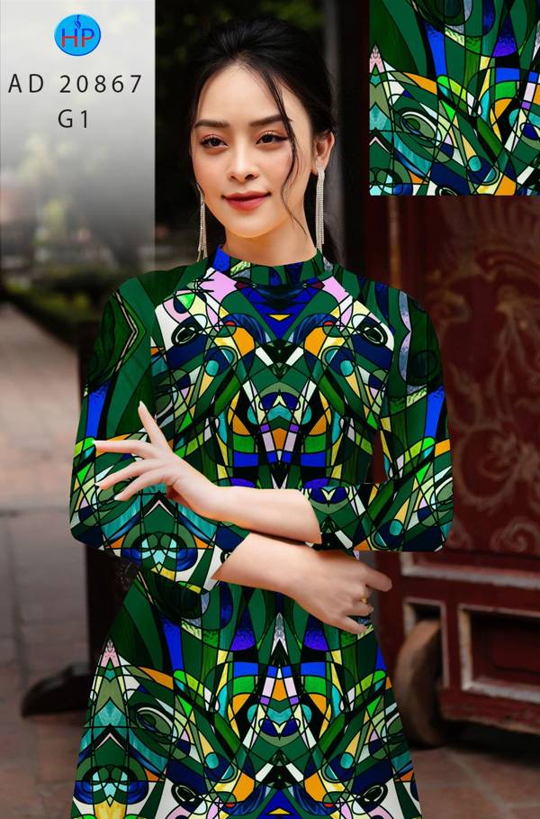 Vải Áo Dài Hoa Văn Mới Ra AD 20867 43 Vải Áo Dài Hoa Văn Mới Ra AD 20867