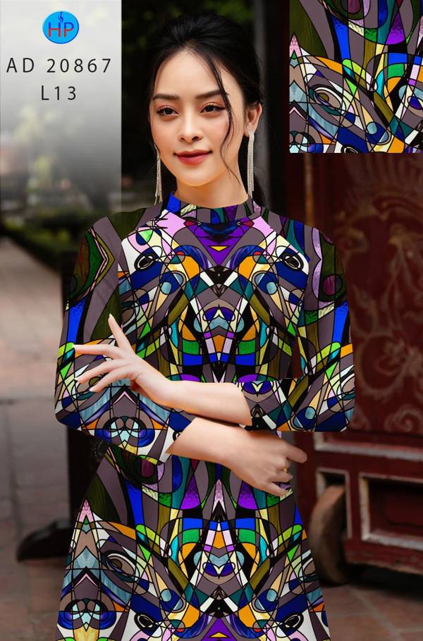 Vải Áo Dài Hoa Văn Mới Ra AD 20867 47 Vải Áo Dài Hoa Văn Mới Ra AD 20867