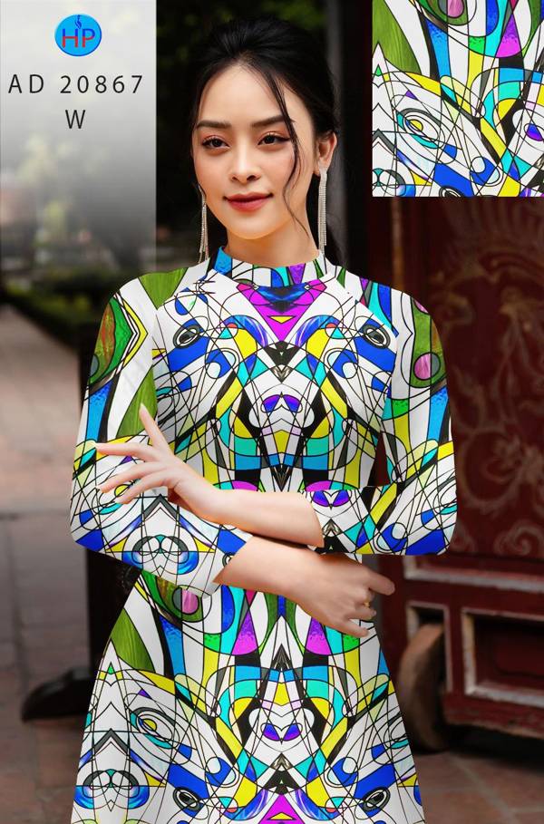 Vải Áo Dài Hoa Văn Mới Ra AD 20867 51 Vải Áo Dài Hoa Văn Mới Ra AD 20867