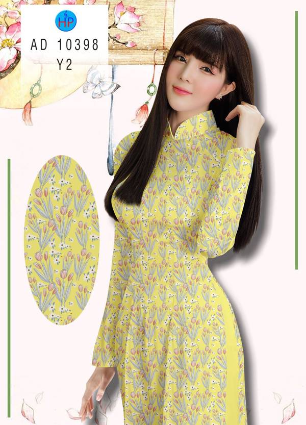 Vải Áo Dài Hoa Nhí Kiểu Mới AD 10398 39 Vải Áo Dài Hoa Nhí Kiểu Mới AD 10398