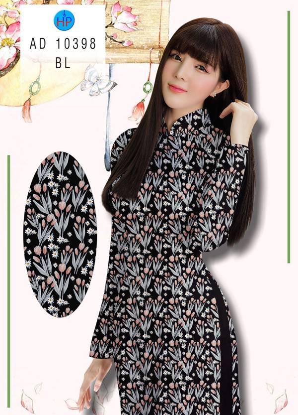 Vải Áo Dài Hoa Nhí Kiểu Mới AD 10398 41 Vải Áo Dài Hoa Nhí Kiểu Mới AD 10398